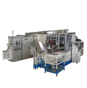 Automatic line for induction quenching of